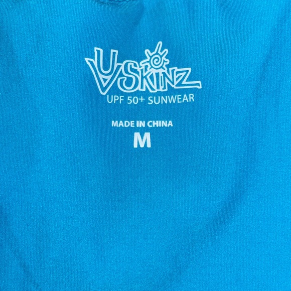 UV Skinz vibrant blue one-piece long sleeve swimsuit SZM - Picture 4 of 11